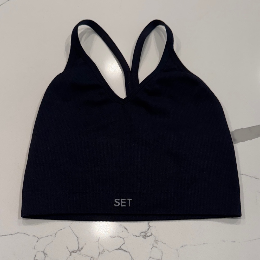 Set Active Women's Black Bralette